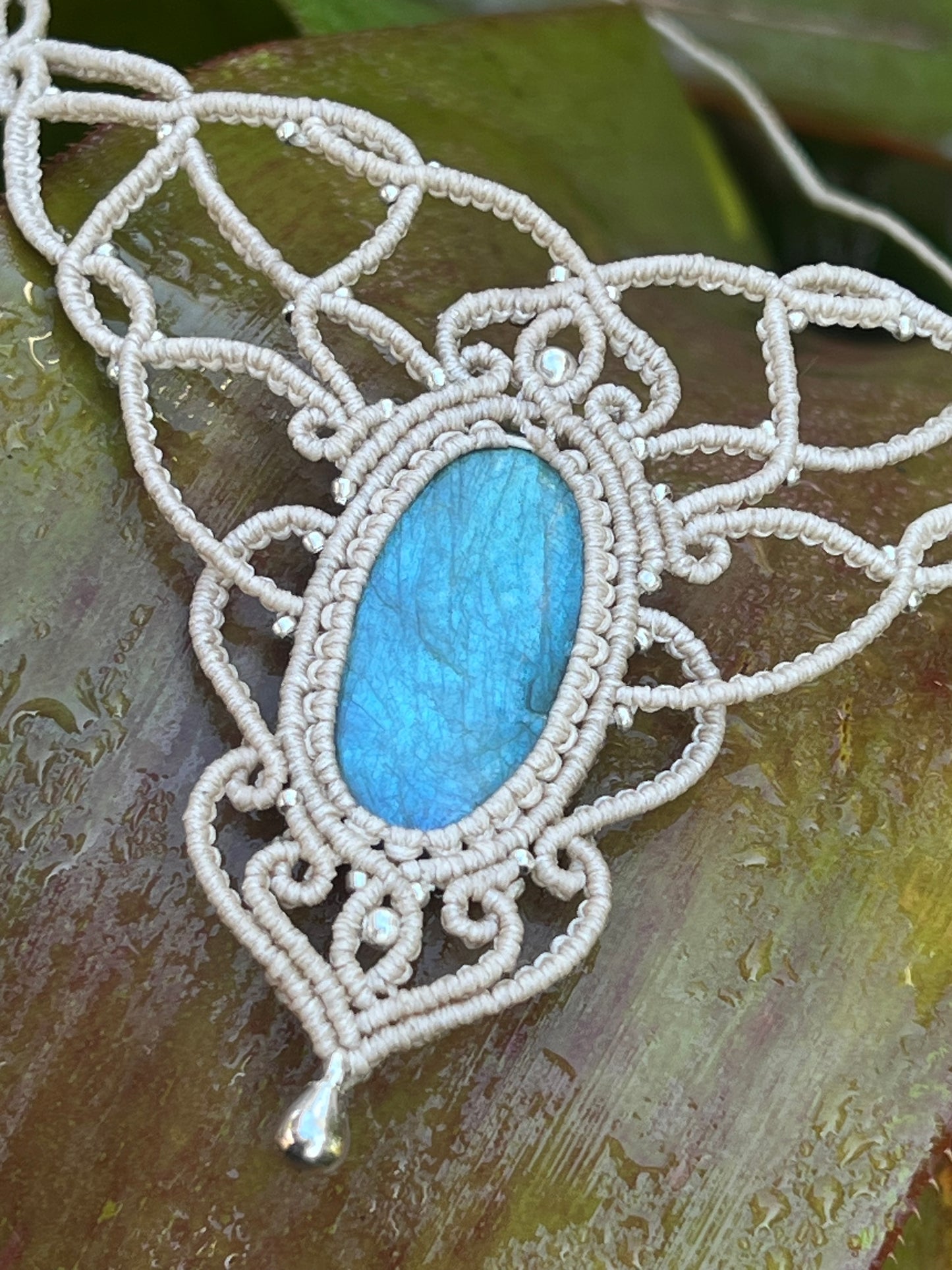 Labradorite Hand Woven Necklace ~ Protection, Transformation, Intuition