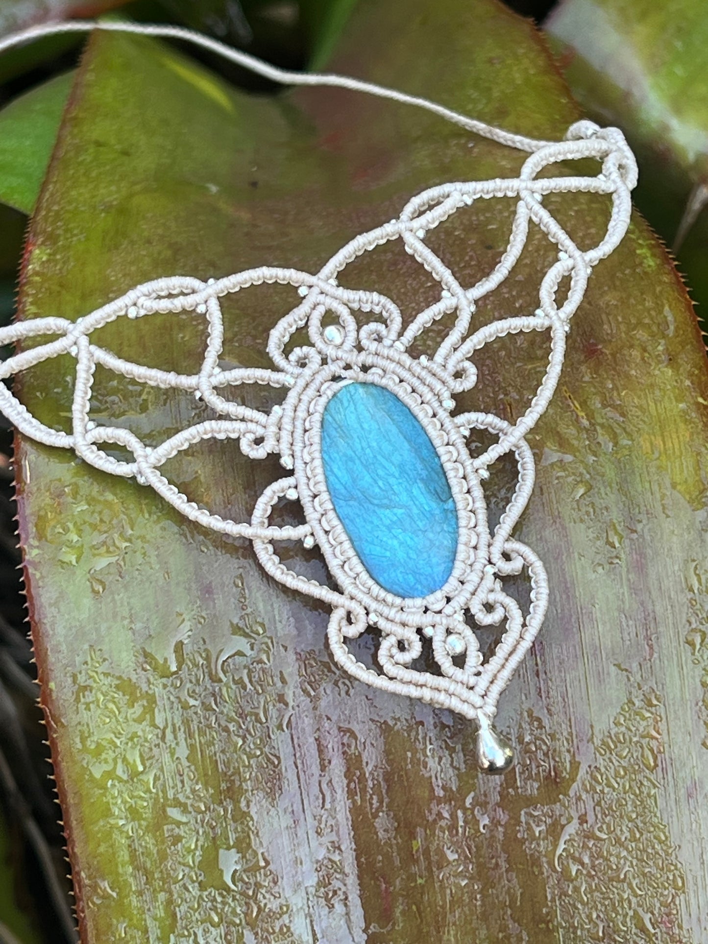 Labradorite Hand Woven Necklace ~ Protection, Transformation, Intuition