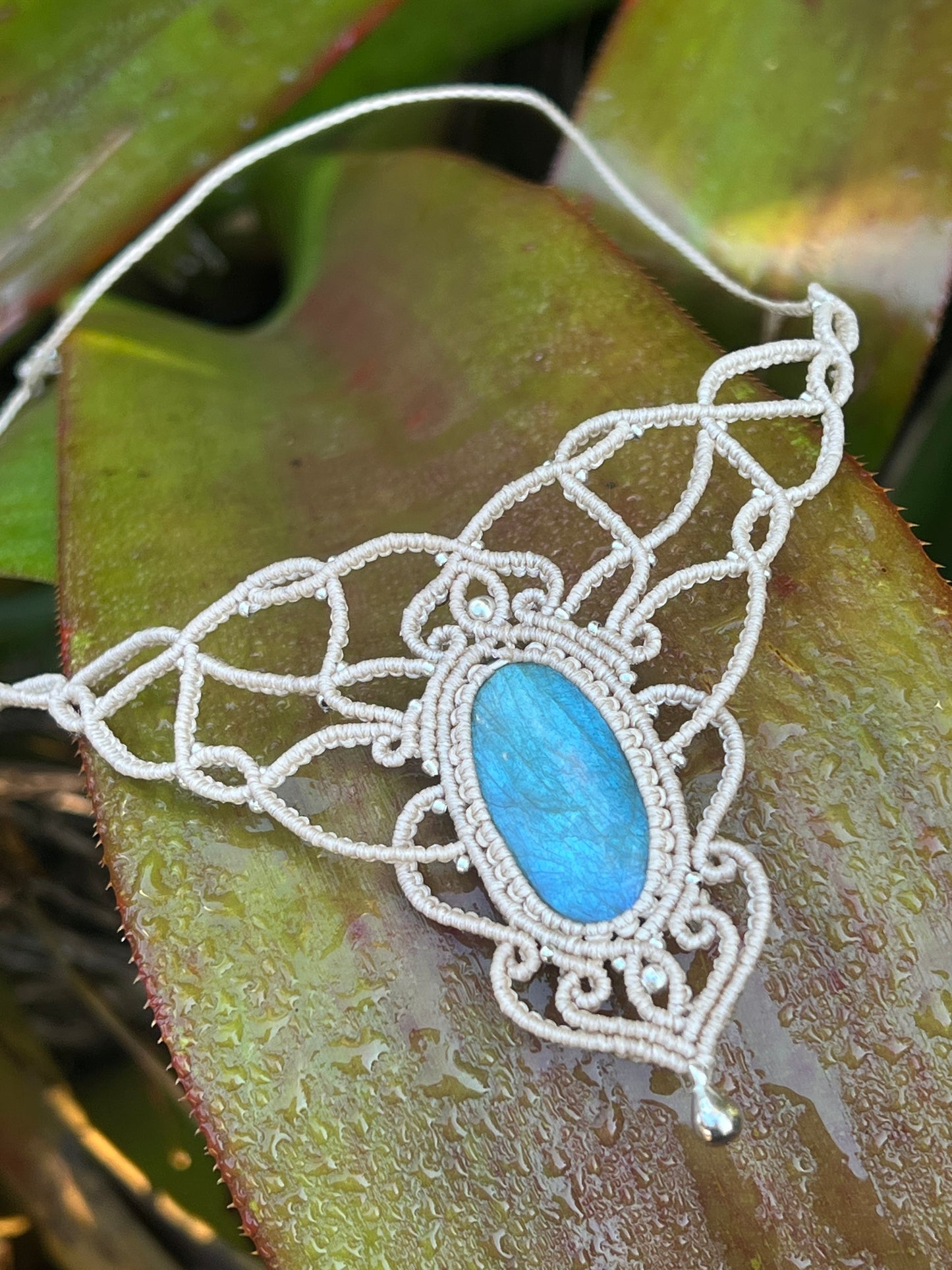 Labradorite Hand Woven Necklace ~ Protection, Transformation, Intuition