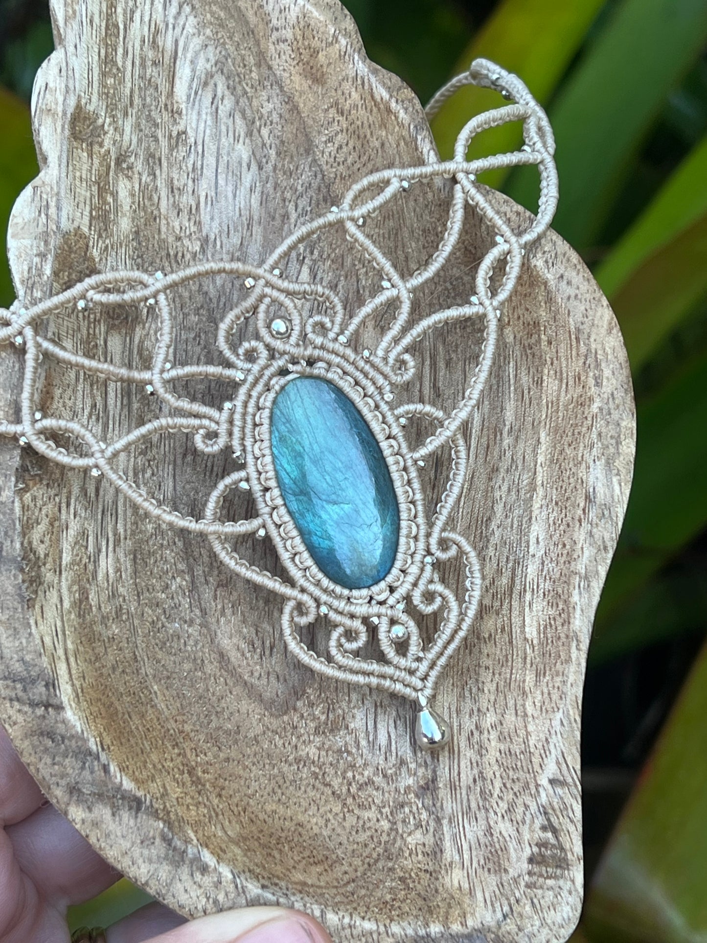 Labradorite Hand Woven Necklace ~ Protection, Transformation, Intuition
