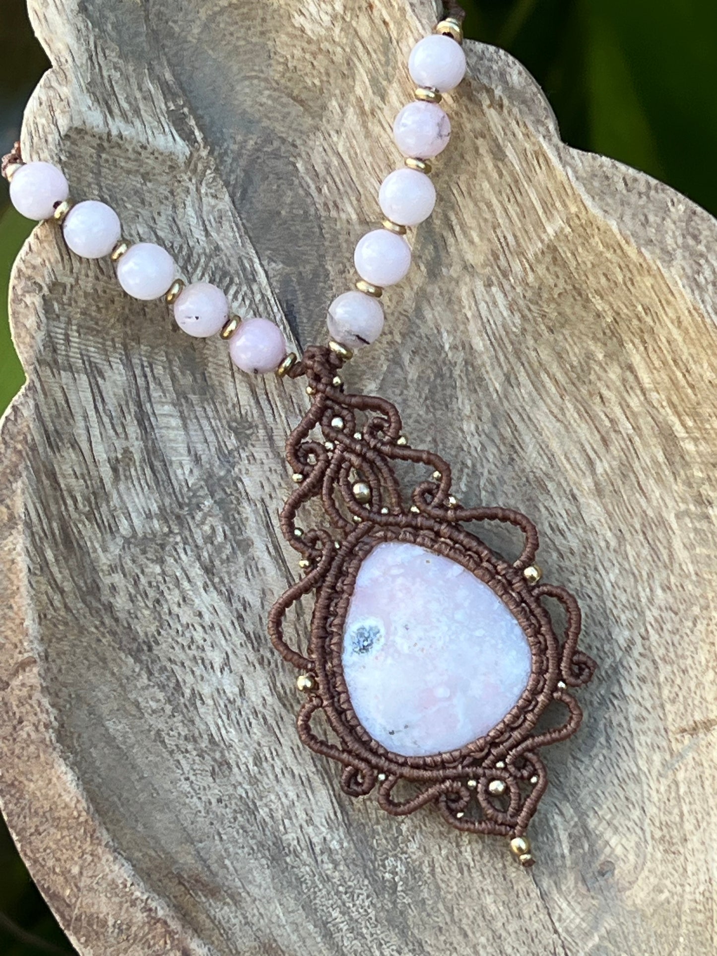 Australian Pink Opal Necklace ~ Handmade in Australia ~ Self love, Hope, Emotional healing
