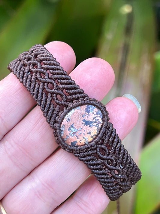 New Age Design, Ancient Wisdom ~ Native Copper Bracelet ~ Strength, Vitality, Wellbeing ~ Hand Woven