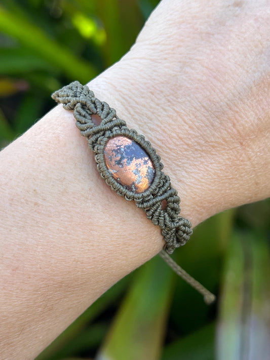 New Age Design, Ancient Wisdom ~ Native Copper Bracelet ~ Strength, Vitality, Wellbeing ~ Hand Woven