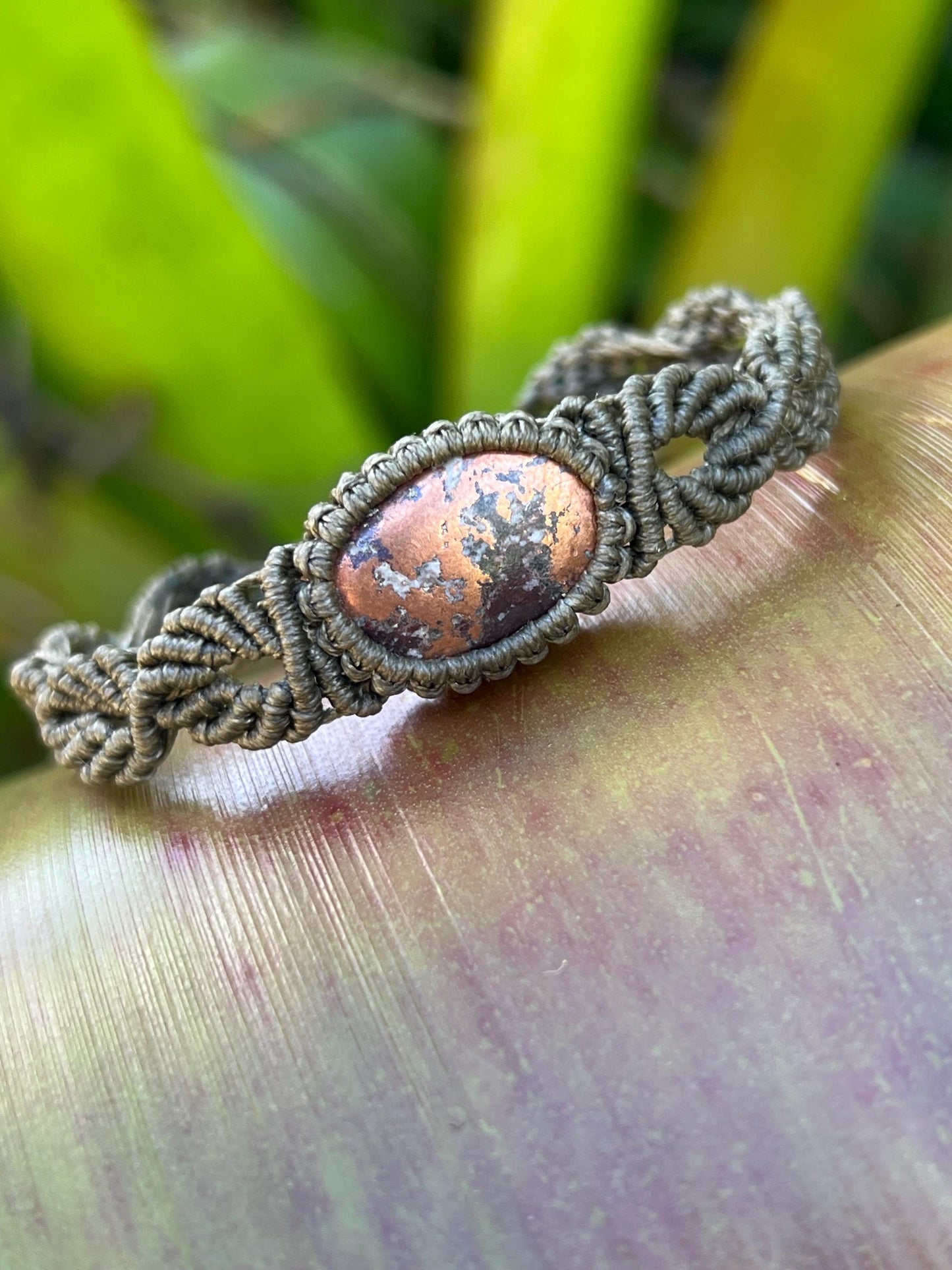 New Age Design, Ancient Wisdom ~ Native Copper Bracelet ~ Strength, Vitality, Wellbeing ~ Hand Woven