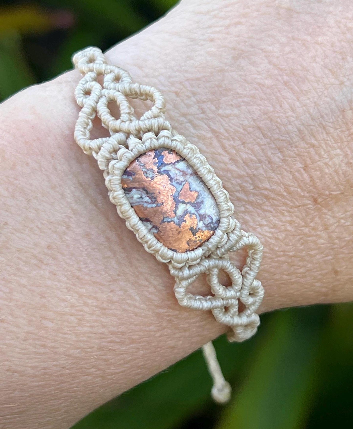 New Age Design, Ancient Wisdom ~ Native Copper Bracelet ~ Strength, Vitality, Wellbeing ~ Hand Woven