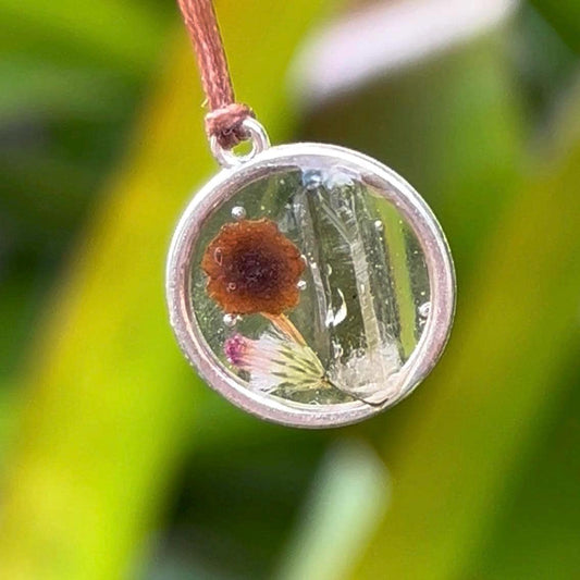 Real Aussie Mini Mushroom Necklace with Australian Smoky Quartz ~ Minimalist Nature Jewellery ~ Cottagecore Necklace ~ Handmade in Aus