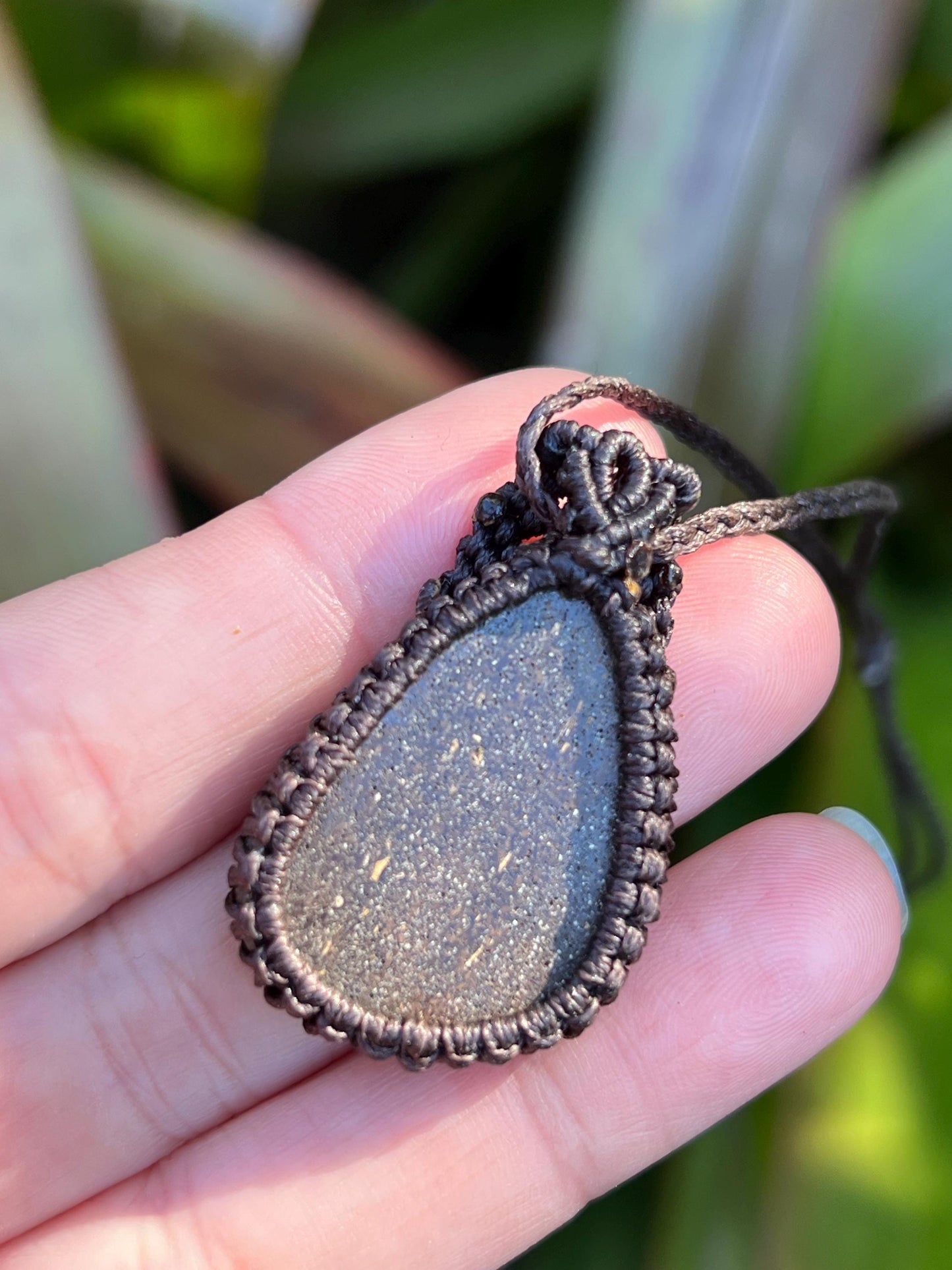 Hand-dug Queensland Boulder Opal Necklace ~ Australian Opal ~ Hand Woven