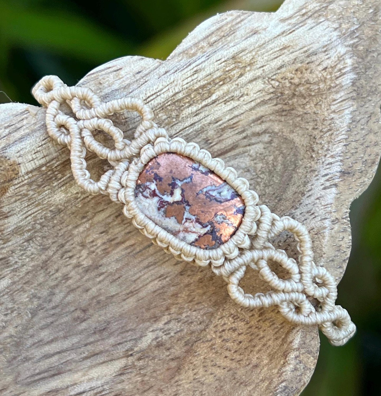 New Age Design, Ancient Wisdom ~ Native Copper Bracelet ~ Strength, Vitality, Wellbeing ~ Hand Woven