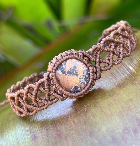 New Age Design, Ancient Wisdom ~ Native Copper Bracelet ~ Strength, Vitality, Wellbeing ~ Hand Woven