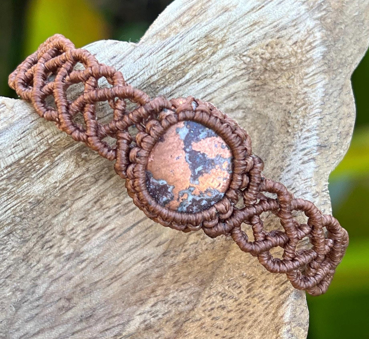 New Age Design, Ancient Wisdom ~ Native Copper Bracelet ~ Strength, Vitality, Wellbeing ~ Hand Woven